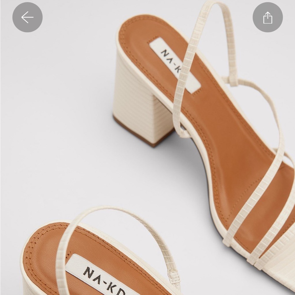 NA-KD Strappy Snake Block Heel_in box - Picture 3 of 12